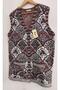Women's New Tulip Model Pocketed Front Buttoned Knitwear Mother Long Tunic Vest - 2
