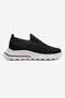 Women's Linen Sneakers Black White - 2