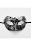 Silver Antique Face Mask - Antique Style Prom Mask - 8