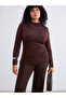 Plus Size Mock Neck Gathered Women's Bodysuit
