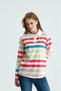 Women's Regular Fit Long Sleeve Polo Neck T-Shirt Thick Line - 4