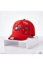 Red Spider Boy Hat Patterned 3D Rotating Weather Vane Adjustable Summer Sports Hat 2-8 Years