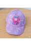 Purple Lilac My Melody Girl's Hat Adjustable Lucky Pattern 3D Rotating Wind Rose Summer Hat 2-8 Years Old - 2