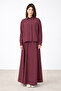 Yansı Skirted Suit Plum
