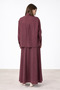 Yansı Skirted Suit Plum - 2
