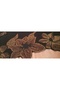 Women's 3/4 Sleeve Bronze Stone Embroidered Plus Size Luxury Mother's Combed Cotton - 3