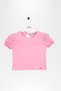 Ruffle Detailed Elastic Short Sleeve Girls' T-Shirt - 3