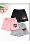 Summer girls' 3-pack: printed black, grey, and pink