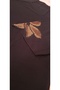 Women's 3/4 Sleeve Bronze Stone Embroidered Plus Size Luxury Mother's Combed Cotton - 4