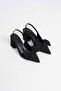 Brussels Premium Black Women's Heeled Shoes - 2