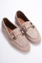 Women's Mink Buckle Detailed Daily Casual Ballet Shoes - 7