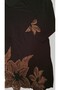 Women's 3/4 Sleeve Bronze Stone Embroidered Plus Size Luxury Mother's Combed Cotton - 2