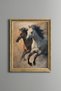 Running Horses – Vintage Patterned Frame – Slim Model