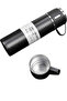 Thermos set 3-piece cup set heat resistant black stainless steel vacuum - 5