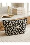 Leopard Patterned Makeup Bag Handbag Multi-Purpose Use.