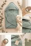 Baby Swaddle Towel 75X75 cm 100% Cotton Soft Absorbent Hooded Baby Bath Towel Swaddle Cover - 5