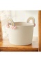 Rainbow Basket with Handles, Children's Room Toy Basket, Decorative Wicker Organizer - 2