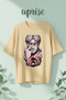 Zeke Yeager Beast Titan Attack on Titan Printed Cotton Oversize T-Shirt