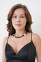 Dual Black and White Series Natural Stone Necklace-