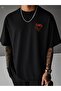 Unisex Coffee Lover Club Printed Oversize Crew Neck T-Shirt - 2