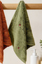 Lora 3-Piece 50X90 100% Cotton Embroidered Hand-Face-Hair Towel Set |   Premium, Soft, Absorbent, and Durable - 5