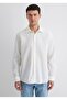 M0211623 Striped Shirt Regular Fit Men's Shirt White - 4