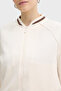 Soft Textured College Collar Zipper Sweat Sweat Xw002071 Af10804 U1003 - 4