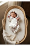 Hand Knitted Detailed 4 Layer Muslin Newborn Jumpsuit Set - Plum - 2