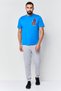 Men Sportswear Fit Short Sleeve Outdoor T-Shirt, Blue - 2