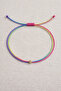 Gold Dorika Detailed Double Rainbow String Bracelet Abundance Luck Evil Eye Bracelet Adjustable