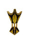 Wooden Mabkhara (Madkhan) Incense Burner – Gold & Silver Plate Design – 12 Inch – 2 Piece Set - 3
