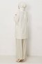 Linen Shirt Collar Tunic 46458 - 5