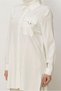 Linen Shirt Collar Tunic 46458 - 4