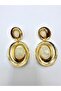 Vip Gold Detailed Dangle Stylish Earrings - 4