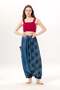 Authentic Summer Women's Tasseled Poplin Shalwar with Elastic Waistband Indigo Indg