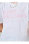Girls Slogan Print Dropped Shoulder Crop T-Shirt - 3