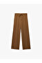 Crepe Fabric Waist-Tie Straight Wide-Leg Trousers - 5