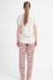 Women's Beige Lyc Suprem Pajama Bottoms - 3