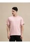 Men Pink Crew Neck 100% Cotton Comfort Fit T-Shirt