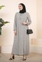 Women's Plus Size Mother's Dress, Hijab Maxi Dress - 4