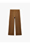 Crepe Fabric Waist-Tie Straight Wide-Leg Trousers - 6