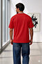 Men's Red Trust No One Printed Oversize Tshirt - 4