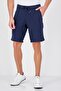 Men Textured Basic Shorts, Navy