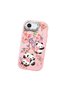 Pink Silicone Case with Shock-Absorbing Camera Protections Compatible with iPhone 16E - 3