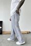 Gray Stripe Detailed Baggy Tracksuit - 4