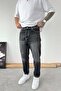 Black Reverse Stitch Detail Boyfriend Pants