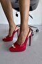 Heimdall Buckle Detailed Red Patent Leather - 5