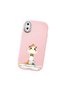 Pink Silicone Case with Shock-Absorbing Camera Protections Compatible with iPhone X/Xs - 3