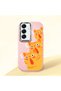 Pink Silicone Case with Shock-Absorbing Camera Protections Compatible with Samsung Galaxy S24