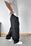 Smoked Pre-Designed Extra Loose Baggy Pants with Pockets - 5